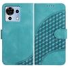 Custodia in pelle con cordino per telefono cellulare con stampa testa di elefante per ZTE Blade V50 Vita YX0060 (azzurro chiaro)