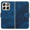 Custodia in pelle con cordino per telefono cellulare con stampa testa di elefante per ZTE Blade V70 YX0060 (blu reale)