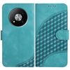 Custodia in pelle con cordino per ZTE Fresh 50 YX0060 con stampa a testa di elefante (azzurro chiaro)