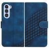 Custodia in pelle con cordino e stampa a testa di elefante per ZTE nubia S 5G A403ZT YX0060 (blu reale)