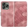 Custodia in pelle con motivo a testa di elefante in rilievo per ZTE Blade V70 Design YX0060 con cordino (rosa)