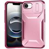 Custodia per telefono scorrevole Camshield per iPhone 16e (rosa + rosso rosa)