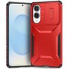 Custodia per telefono con schermo scorrevole Camshield per Samsung Galaxy S25 Edge 5G (rossa)