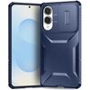 Custodia per telefono con schermo scorrevole Camshield per Samsung Galaxy S25 Edge 5G (blu)