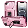 Custodia per telefono con supporto scorrevole Camshield per iPhone 16e (rosa + rosso rosa)