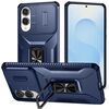 Custodia per telefono con supporto scorrevole Camshield per Samsung Galaxy S25 Edge 5G (blu)