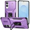 Custodia per telefono con supporto scorrevole Camshield per Samsung Galaxy S25 Edge 5G (viola)