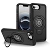Custodia magnetica con supporto ad anello per iPhone 16e (nera)