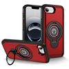 Custodia magnetica con supporto ad anello per iPhone 16e (rossa)