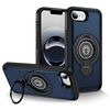 Custodia magnetica con supporto ad anello per iPhone 16e (blu)