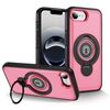 Custodia magnetica con supporto ad anello per iPhone 16e (rosa brillante)