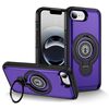 Custodia magnetica con supporto ad anello per iPhone 16e (viola)