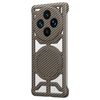 Custodia per telefono MagSafe con supporto girevole in fibra di carbonio cava per vivo X100s (oro)