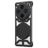 Custodia per telefono MagSafe con supporto girevole in fibra di carbonio cava per vivo X100 Pro / X100s Pro (nera)