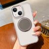 Custodia per telefono con supporto magnetico MagSafe trasparente per iPhone 13 (bianca)