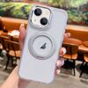 Custodia trasparente con supporto ad anello MagSafe per iPhone 14 (bianca)
