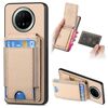 Custodia a portafoglio con supporto verticale in fibra di carbonio per Huawei Mate 70 Pro+ (cachi)
