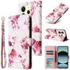 Custodia in pelle con cuciture effetto marmo bronzato per Redmi Note 14 4G da 164,84 mm (oro rosa)