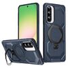 Custodia per telefono con supporto MagSafe satinato per Samsung Galaxy A36 5G (blu)