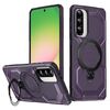 Custodia per telefono con supporto MagSafe satinato per Samsung Galaxy A36 5G (viola)