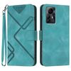 Custodia in pelle con motivo Smart Line per ZTE Blade V41 (blu chiaro)
