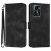 Custodia in pelle con motivo Smart Line per ZTE Blade V41 (nera)