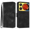 Custodia in pelle con motivo a linee per ZTE Nubia Music 2 (nera)