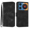 Custodia in pelle effetto pelle per ZTE nubia Music Line Pattern (nera)