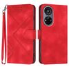 Custodia in pelle effetto pelle per ZTE Voyage 40 (rossa)