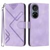 Custodia in pelle effetto pelle per ZTE Voyage 40 (viola chiaro)