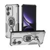Custodia per telefono ibrida in TPU con supporto in metallo per Redmi Turbo 4 (grigio)