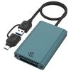 Lettore di schede Type-C / USB a CFexpress Type-B (verde)
