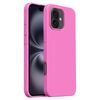 Custodia per iPhone 16 Plus Burom Cloud Sensing in silicone liquido ultrasottile con copertura totale (rosa cipria)