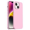 Custodia per iPhone 14 Burom Cloud Sensing in silicone liquido ultrasottile con copertura totale (pesca)