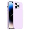 Custodia per iPhone 14 Pro Max Burom Cloud Sensing in silicone liquido ultrasottile con copertura totale (viola)