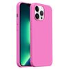 Custodia per iPhone 13 Pro Max Burom Cloud Sensing in silicone liquido ultrasottile con copertura totale (rosa cipria)