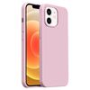 Custodia per iPhone 12 Burom Cloud Sensing in silicone liquido ultrasottile con copertura totale (fiore di ciliegio)