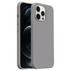 Custodia per iPhone 12 Pro Max Burom Cloud Sensing in silicone liquido ultrasottile con copertura totale (Cinquanta sfumature di grigio)