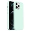 Custodia per iPhone 12 Pro Max Burom Cloud Sensing in silicone liquido ultrasottile con copertura totale (verde mambo)