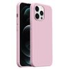 Custodia per iPhone 12 Pro Max Burom Cloud Sensing in silicone liquido ultrasottile con copertura totale (fiore di ciliegio)