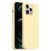 Custodia per iPhone 12 Pro Max Burom Cloud Sensing in silicone liquido ultrasottile con copertura totale (crema)