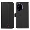 Custodia per telefono in pelle con trama delicata e RFID ABEEL per Honor 400 (nera)