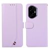 Custodia per telefono in pelle con cuciture RFID ABEEL per Honor 400 (viola)