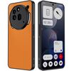Custodia in pelle liscia ultrasottile per telefono For Nothing Phone 3a Pro (arancione)