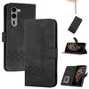 Custodia in pelle con flip cubica per Fujitsu Arrows We2 Plus (nera)