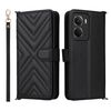 Custodia in pelle multifunzione con 6 slot per schede per Realme Neo7x 5G / P3 5G e cinturino da polso (nera)