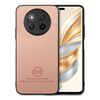 Custodia in similpelle con retro in tessuto twill per Honor X60 Pro (rosa)
