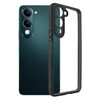 Custodia per telefono in TPU satinato + PC trasparente per vivo Y29s 5G / Y04 4G (nero)