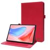 Custodia in tessuto e pelle per tablet Lenovo ZhaoYang K10C 2025 (rossa)