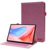 Custodia in tessuto e pelle per tablet Lenovo ZhaoYang K10C 2025 (rosa)